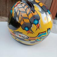 casco suomy  booster Crazy indian 