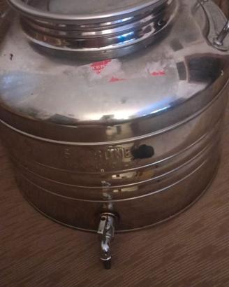 CONTENITORE INOX con rubinetto