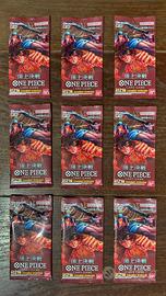 9 Bustine sigillate One Piece card Game OP02