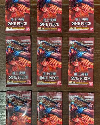 9 Bustine sigillate One Piece card Game OP02