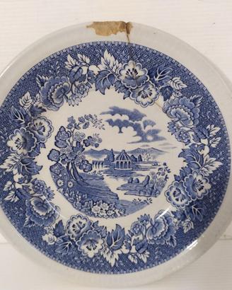 Antico piatto in ceramica inglese "Royal Swan"
