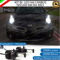 KIT LED H4 6000K PER NISSAN MICRA