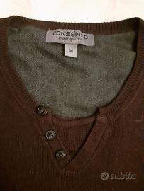 Maglione Consenso con inserti. Taglia M