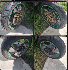 coppia ruote complete Kawasaki Ninja