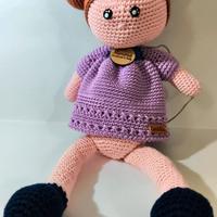 Bambole da collezione amigrumi-Carlotta