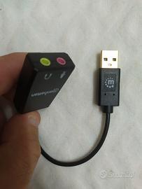 scheda audio/ adattatore USB audio jack 3,5"