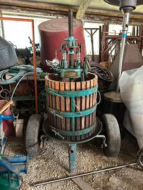 Torchio ad olio e diraspatrice elettrica