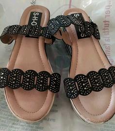 Sandali Shoes donna scarpe ciabatte taglia 37 tacc