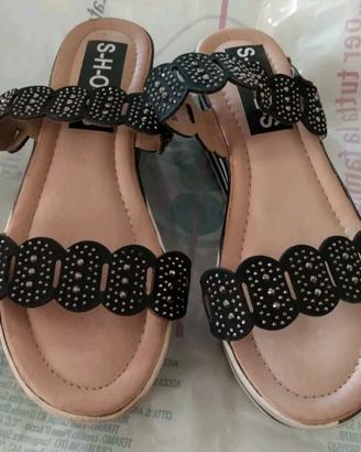 Sandali Shoes donna scarpe ciabatte taglia 37 tacc