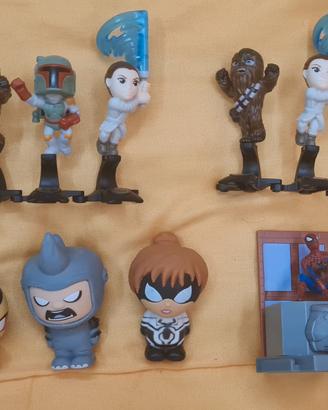 Figurine marvel e star wars