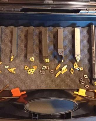 Set Valigetta Utensili da 16 mm Tornio con Ricambi