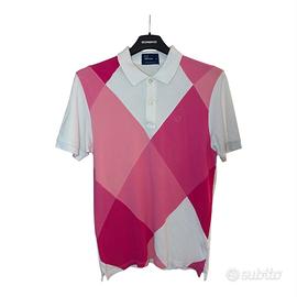 Fred Perry polo XL originale rosa bianco
