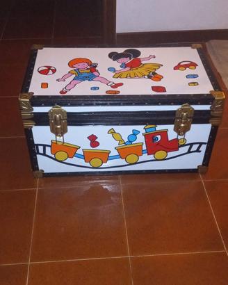 Baule contenitore per giochi
