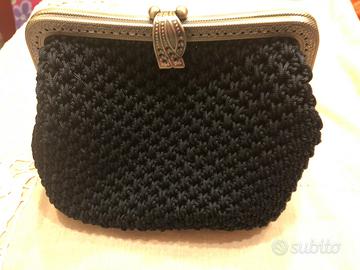 Borsa pochette nera