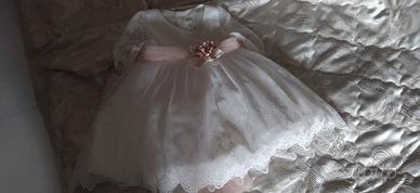 abito battesimale taglia 12/18 mesi