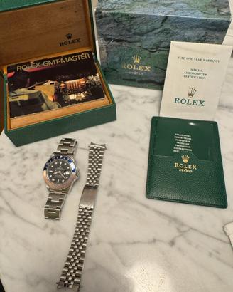 Rolex GMT-Master II 16710 Pepsi Full Set 1990