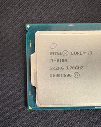 Processore CPU Intel i3-6100 Max 3.7 Ghz