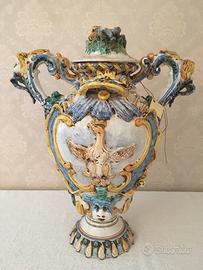 Stupendo vaso in ceramica di Caltagirone