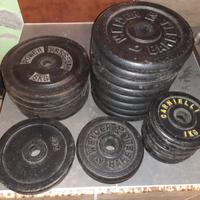 pesi palestra in ghisa bilanciere e manubri