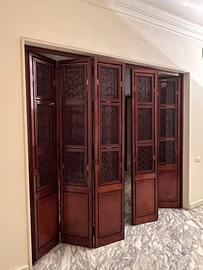 Coppia di porte a "soffietto"