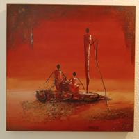 Quadro di Marso con immagini africane