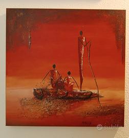 Quadro di Marso con immagini africane