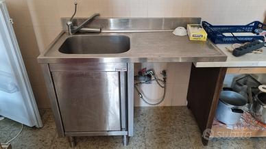 lavandino industriale inox