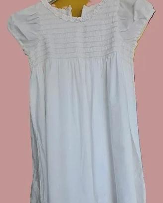 abito bianco bimba Jacadi