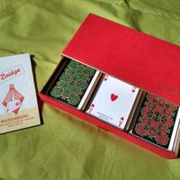 Tre mazzi di carte Masenghini nuovi, anni '80