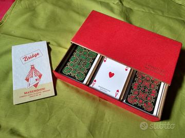 Tre mazzi di carte Masenghini nuovi, anni '80