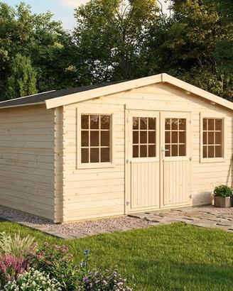 CASETTA DI LEGNO KEN robusta 34mm 446x416x247h cm