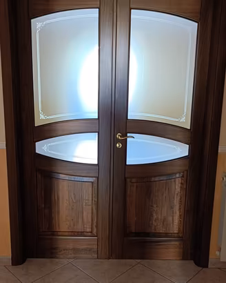 Doppia porta in vetro