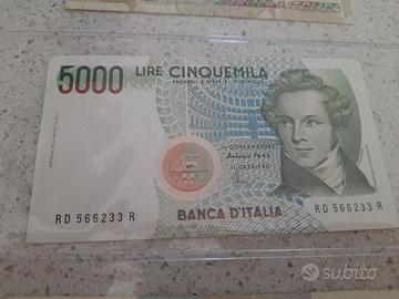 Banconota 5000 Lire V. Bellini