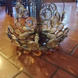 Lampadario Oscar Torlasco vintage