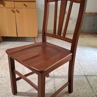 quattro sedie in legno 