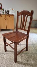  quattro sedie in legno 