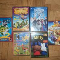 6 DVD cartoni animati