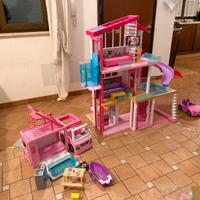 Super set Barbie casa dei sogni + camper