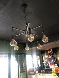 Lampadario stile industriale