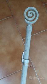 Bastone x tenda in ferro battuto