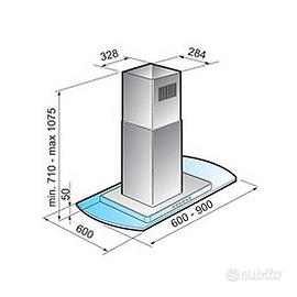  cappa Tecnowind, modello Isola Quadra