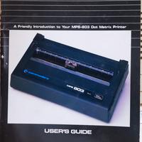 Manuale Commodore stampante MPS-803
