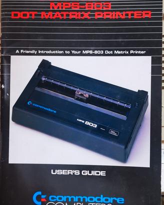 Manuale Commodore stampante MPS-803
