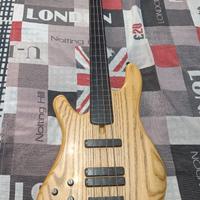 Anaconda Bass fretless basso Mancino 4 corde