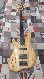 Anaconda Bass fretless basso Mancino 4 corde