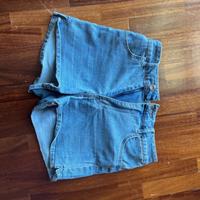 Pantaloncini jeans a vita alta