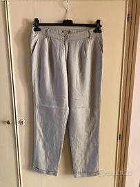 Pantaloni lino donna NUOVI beige Camaieu