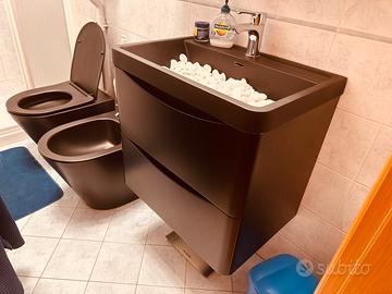 Mobile bagno, water e bidet NERI