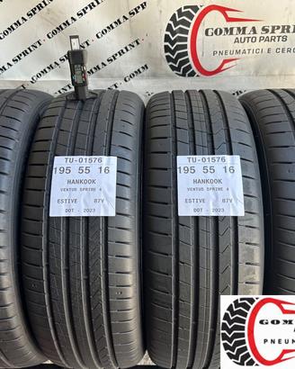 4 PNEUMATICI 195/55 R16 HANKOOK ESTIVE