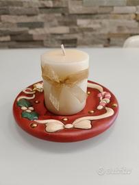 Porta candela con candela Thun 